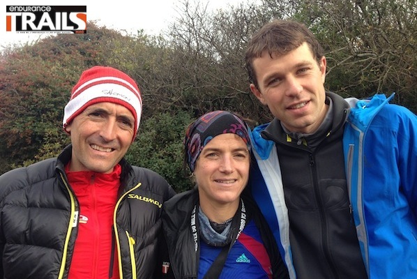 Maud Gobert - Francois D'haene et Miguel Heras