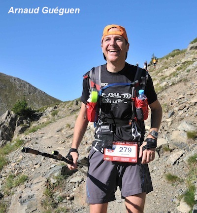 Arnaud sur le sentier du col des Lessines