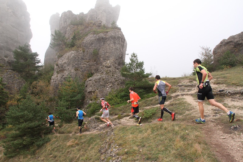 Templiers 2013, le groupe de tête en début de course