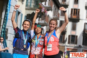 podium dames 80km du Mont-Blanc 2015