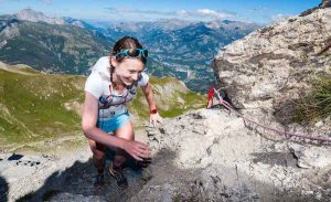 Oceane Boutarin 2nde du 42 km du Trail Ubaye Salomon 2016 photo Remi Morel