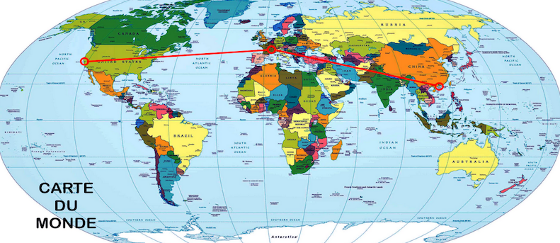 Carte des courses