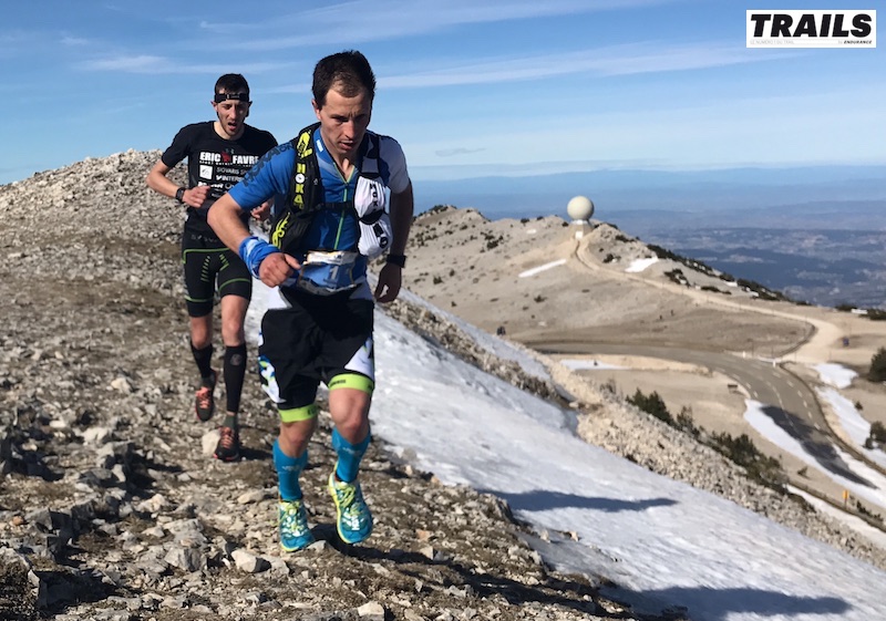 Photos Trail du Ventoux 2017- Fred Bousseau - Nico Martin et Romain Maillard au sommet