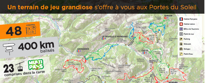 Les Portes du Soleil - trail running, 48 parcours pour 400 km