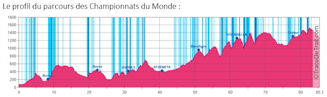 Profil Championnats du Monde de Trail 2018