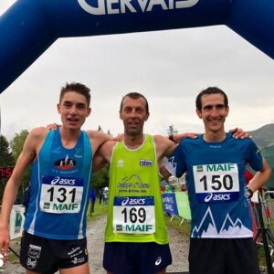 Podium hommes Championnat de France de course en montagne 2019