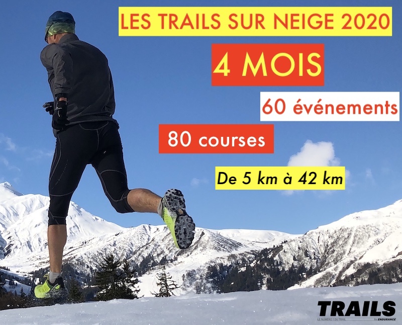 Les Trails sur neige et trails blancs 2020