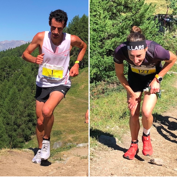 Kilian Jornet et Maude Mathys a Sierre Zinal 2020