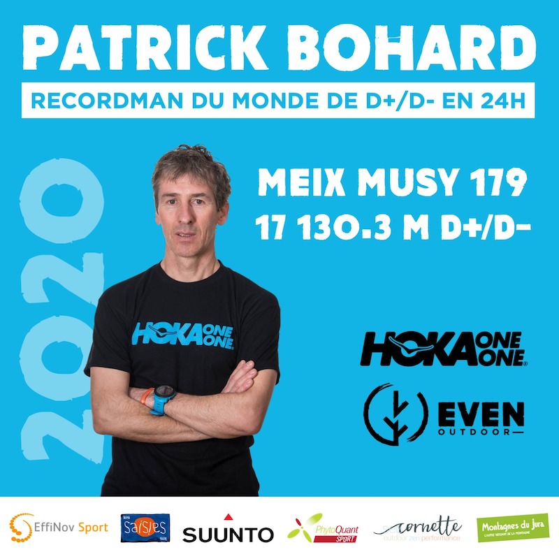 Record du monde de D+ : D- en 24h pour P. Bohard