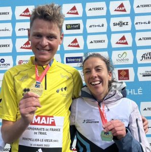 B. Chassagne et A.L Rousset, champions de France de Trail long 2023