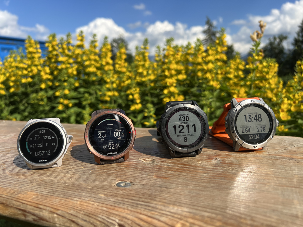 Test montres GPS en trail - Garmin Fenix 7 Solar, Coros Vertix 2, Polar Grit X Pro, Suunto 5 Peak - Outdoor Edtions